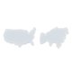 thumbnail image 3 of Molde de silicona para continentes, diseño de estilo continentes, reutilizable, brillante, Flexible, posavasos, 8 Uds., 3 of 8