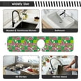 thumbnail image 7 of Coolnut Summer Watermelon Pink Sink Splash Guard for Faucet 2 Packs Faucet Absorbent Mats, Cartoon Fruits Faucet Handle Drip Catcher Quickly Drying Mat for Kitchen Counter Bathroom, 14.9"x5.5", 7 of 7