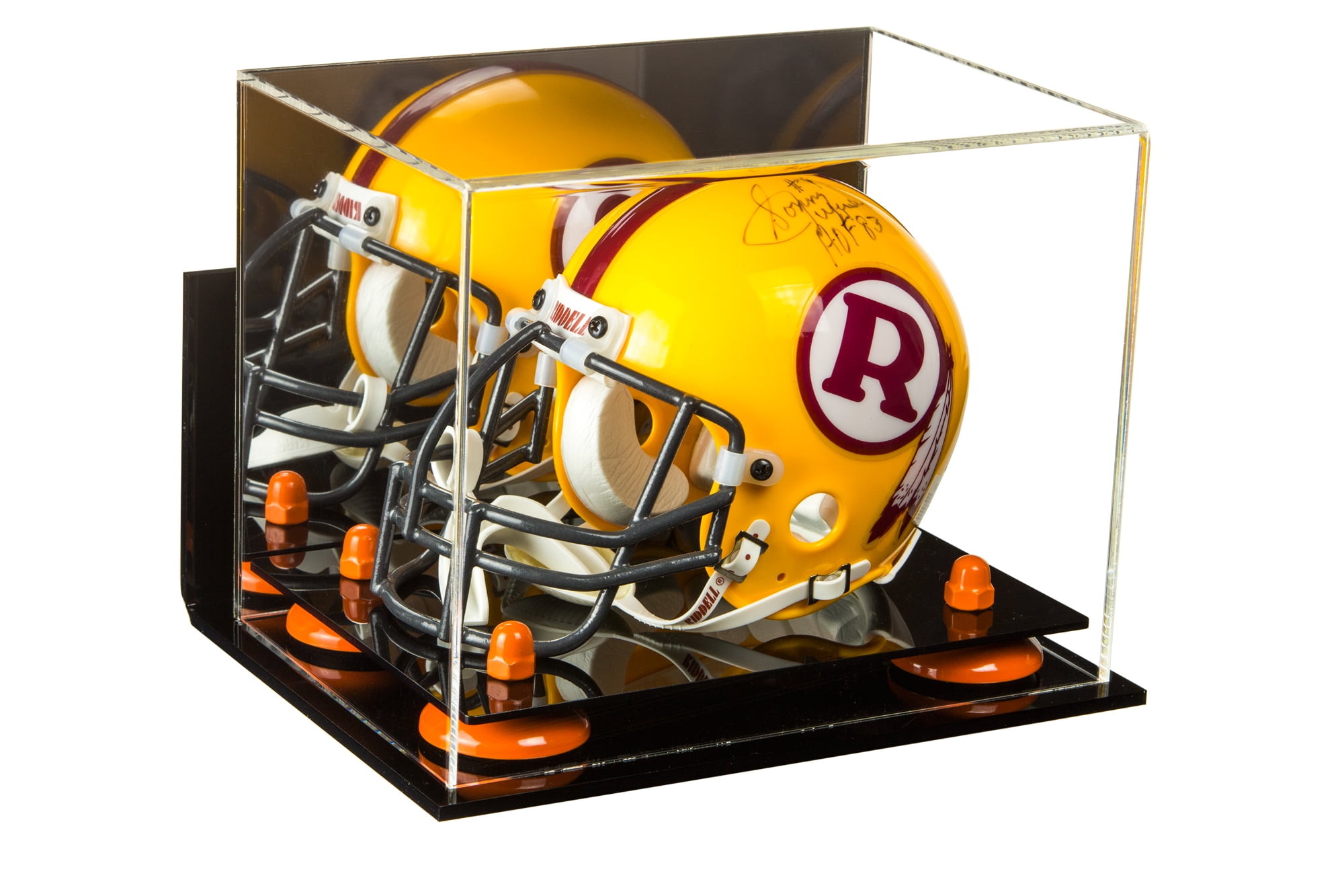 Mini Football Helmet Display Case (not Full Size) Mirror, Wall Mount