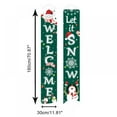 thumbnail image 3 of Merry Christmas Banners, Front Door Welcome Christmas Porch Banners Red Porch Sign Hanging Xmas Decorations for Home Wall Indoor Outdoor Holiday Party Decor, 3 of 7