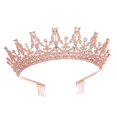thumbnail image 4 of Corona para mujer, tiara de boda, tocado de novia para quinceañera, tiara para fiesta Estilo D, 4 of 9
