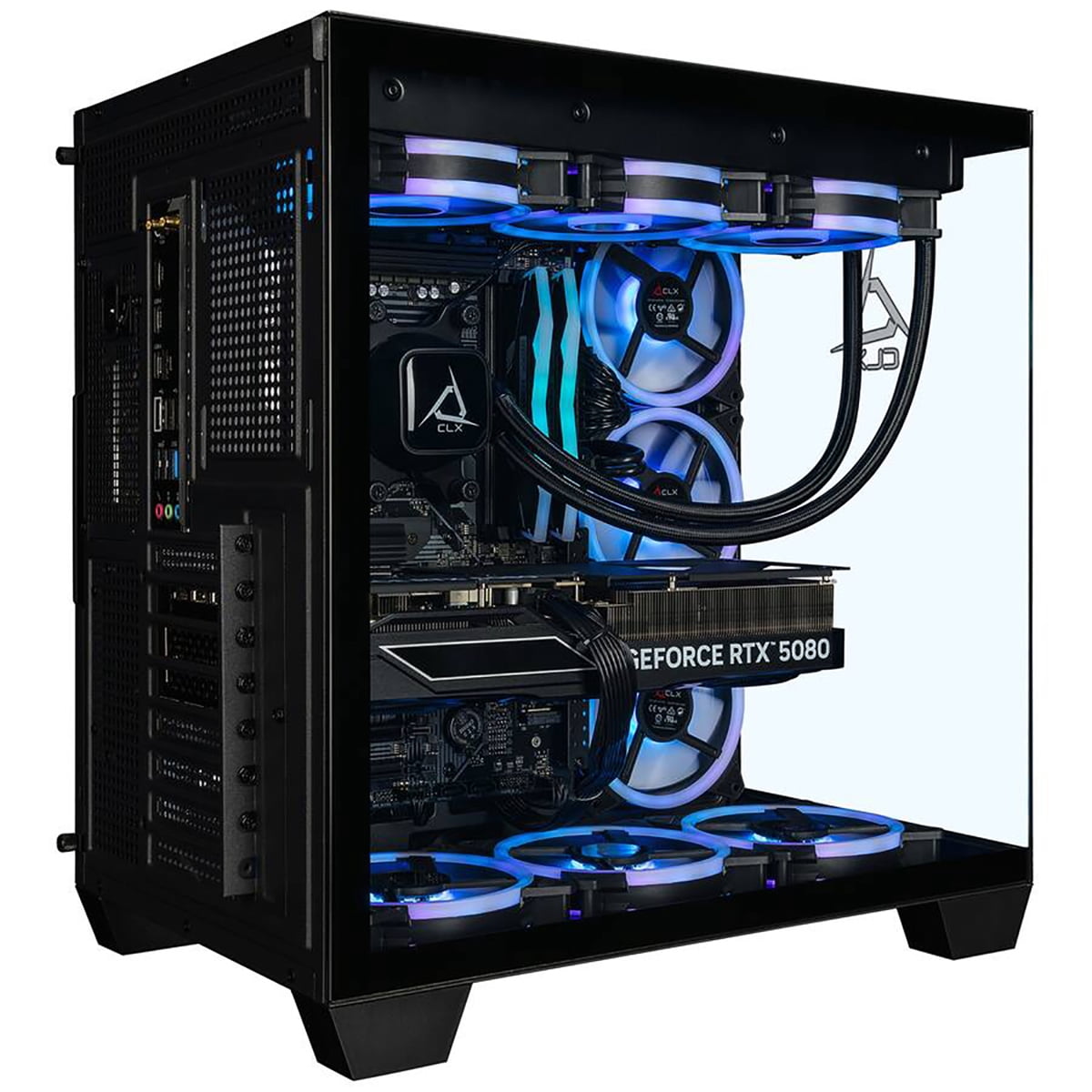 CLX Set Gaming PC AMD Ryzen 7 9800X3D, 32GB DDR5, GeForce RTX 5080, 2TB SSD Windows 11 Home