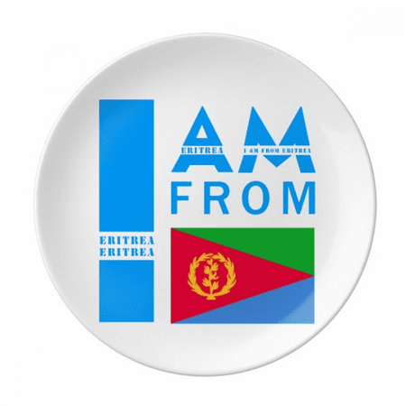 

I Am From Eritrea Plate Decorative Porcelain Salver Tableware Dinner Dish