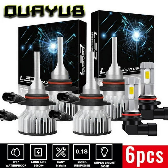 Para For Toyota Matrix 2003-2008 Combo LED faro   luces antiniebla 6x