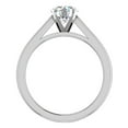 thumbnail image 4 of Diamond Engagement Ring For Women Round GIA Certified Solitaire 4-Prong 0.75 Carat 18K White Gold (G,VS2), 4 of 7