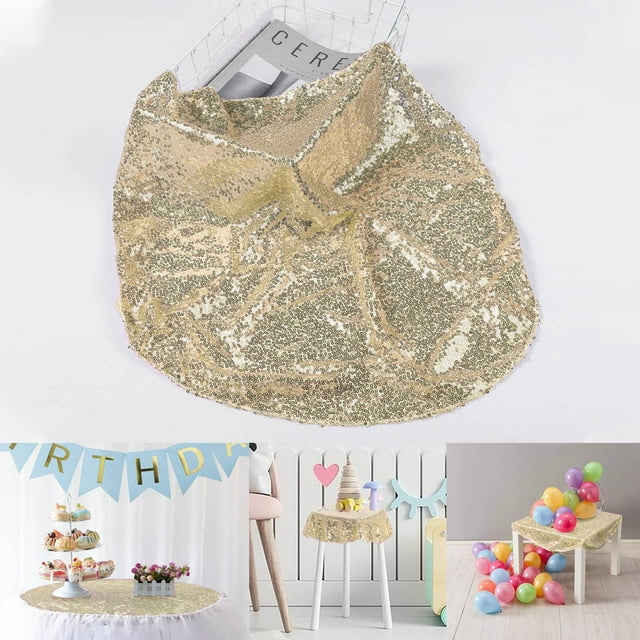 Hbdhejl Sequin Tablecloth 23.6