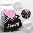 thumbnail image 5 of Cheerleader Cheer Print Personalized Blanket with Name Soft Fleece Throw Blankets for Women Men Birthday Wedding Gift 60X80 inch, 5 of 5