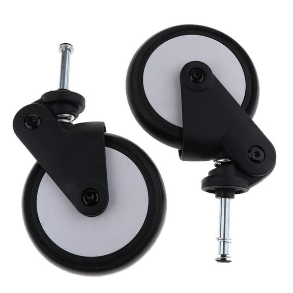 yotijay 1 Pair Rubber Infant Stroller Wheels Stroller Newborn and Toddler /Rear Front