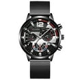 thumbnail image 2 of SUSHNAG Men'S Business Watch Fashion Sport Men'S Stainless Case Quartz Analog Wrist Watch, 2 of 9