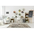 thumbnail image 2 of Porch & Den  Somes Abstract Area Rug Brown/Ivory 2'7" x 8'0" 8' Runner Runner, Indoor Entryway, Kitchen, Bedroom Beige, Black Rectangle, 2 of 7