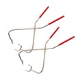 thumbnail image 2 of Pottery Sculpture Tongs, Stable Fixation 360 Degree Use Dipping Tongs 2 Pcs Red Handle  For Art Project, 2 of 8