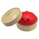 thumbnail image 1 of Bola de masa antiestrés, bollo relleno al vapor divertido para niños y adultos con vaporera Rojo, 1 of 9