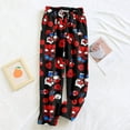 thumbnail image 4 of SEAYI Hello Kitty Pajamas Pants, Soft Skin-Friendly Pajama Pants Hello Kitty Women Pajamas Warm Flannel Hello Kitty Home Pants Spider_man Pajamas Flannel Pajamas Pants for Women, Black/XXL, 4 of 5