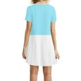 thumbnail image 5 of gakvbuo T-Shirt Dresses For Women Summer Dresses For Women 2024 Vacation Beach Dress Casual Simple T-Shirt Mini Dress Crewneck Short Sleeve Wedding Guest Dresses Club Dresses Sun Dresses Tunic Dress, 5 of 5