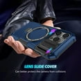 thumbnail image 6 of Allytechgroup Magnetic For iPhone 15 Pro Max Case with Ring, [1x Screen Protector] [Slide Camera Cover] Military Grade Drop Protection Back Cover For iPhone 15 Pro Max, Royalblue, 6 of 10