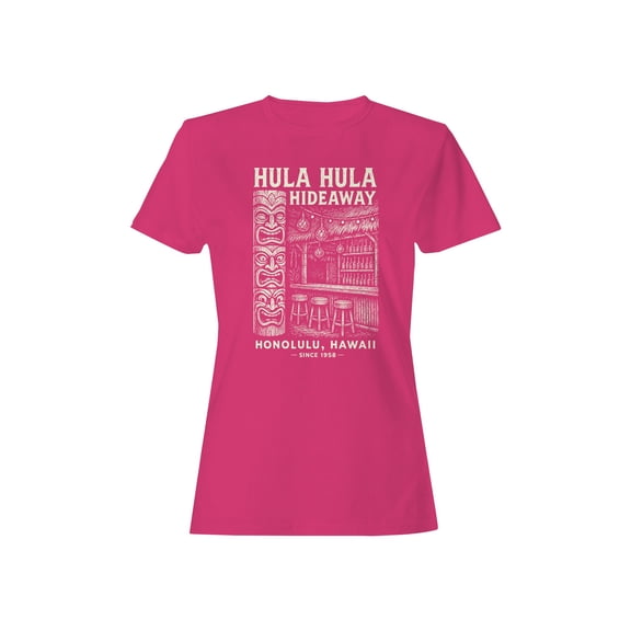 Hula Hula Hideaway Honolulu Art Women's T-shirt
