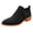 Black, variant on Women Short Ankle Boots Low Heel Chunky Block Perforated Booties Ladies Daily Work Back Zipper Wedge Walking Shoes Brown size 7.5