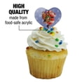 thumbnail image 3 of Christmas Holiday Here Comes Santa Heart Love Cupcake Picks Toppers Decoration Set of 6, 3 of 7