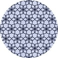 thumbnail image 1 of Ahgly Company Machine Washable Indoor Round Transitional Lavender Blue Area Rugs, 8' Round, 1 of 7