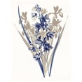 thumbnail image 3 of Grey, Jace 15x18 Black Modern Framed Museum Art Print Titled - Indigo Flowers Three, 3 of 5