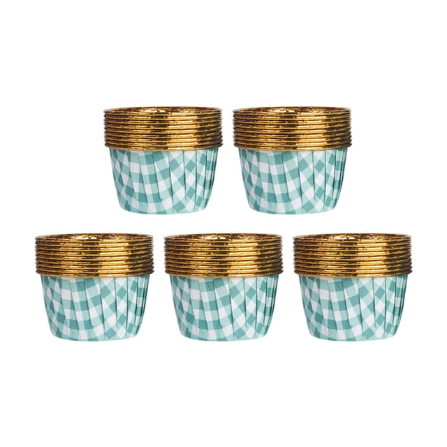 CEHVOM Large Flanged Cake Cups Multicolor Baking Desserts High Temperature Cake Cups
