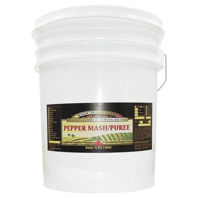 Fiery Farms Orange Habanero Pepper Mash 18.73L/5 Gallon - | Fresh Fermented Spicy Pepper Mash