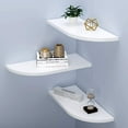 thumbnail image 4 of WELLAND Floating Corner Shelves Wall Mounted Display Shelf Set of 3 for Bathroom, Bedroom, Living Room, Kitchen, Office and More, 4 of 6