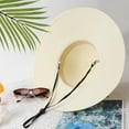 thumbnail image 6 of Kiibsot Beach Hats for Women Big Straw Wide Brim Summer Hat Floppy Foldable Roll up Cap Sun Hat UPF 50+, 6 of 6