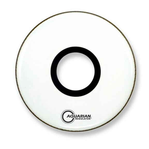 Aquarian - PTCC16BWH - 16" Center Port Resonant Bass Drum White
