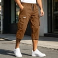 thumbnail image 6 of Shorts Men Cargo Loose Fit Joggers with Pocket Hiking Shorts Relaxed Fit Summer Essentials Beach Outfits, 6 of 6