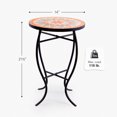 thumbnail image 3 of Bestco 14" Side End Table  Mosaic Plant Stand for Patio Garden Living Room Decor Star, 3 of 9