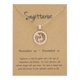 thumbnail image 1 of onlyliua Ofertas Semanales Collar In Colgante Doce Letras Del Horóscopo En Tono Dorado, 1 of 1