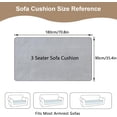 thumbnail image 5 of Soft Velvet Sofa Covers 2 3 4 Seater Non-Slip Couch Sofa Slipcovers Sofa Cushion Covers Furniture Protectors for Pets/Kids/Dogs, Light Camel, 3 Seater, 5 of 9
