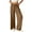 Brown, variant on PUMISAS Athletic Joggers Pants For Womens Drawstring Loose Knitted Pants Sports Trousers