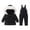 Kids Snow Suit-Z08 Black, variant on Mifsaly Kids Snow Suits Girls Boys Winter Thicken Warm Ski Suit Waterproof Windproof Thermal Overalls Snowboard 2025 Outdoor Hooded Unisex Snowsuit with Pockets