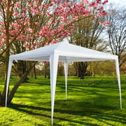 SEGMART Canopy Tent for Outdoor Sport, 10 x 10 FT Gazebo BBQ Pavilion Canopy Tent, Heavy Duty Outdoor Waterproof Wedding Party Tent for Catering Event Patio Garden Pool, White, S683