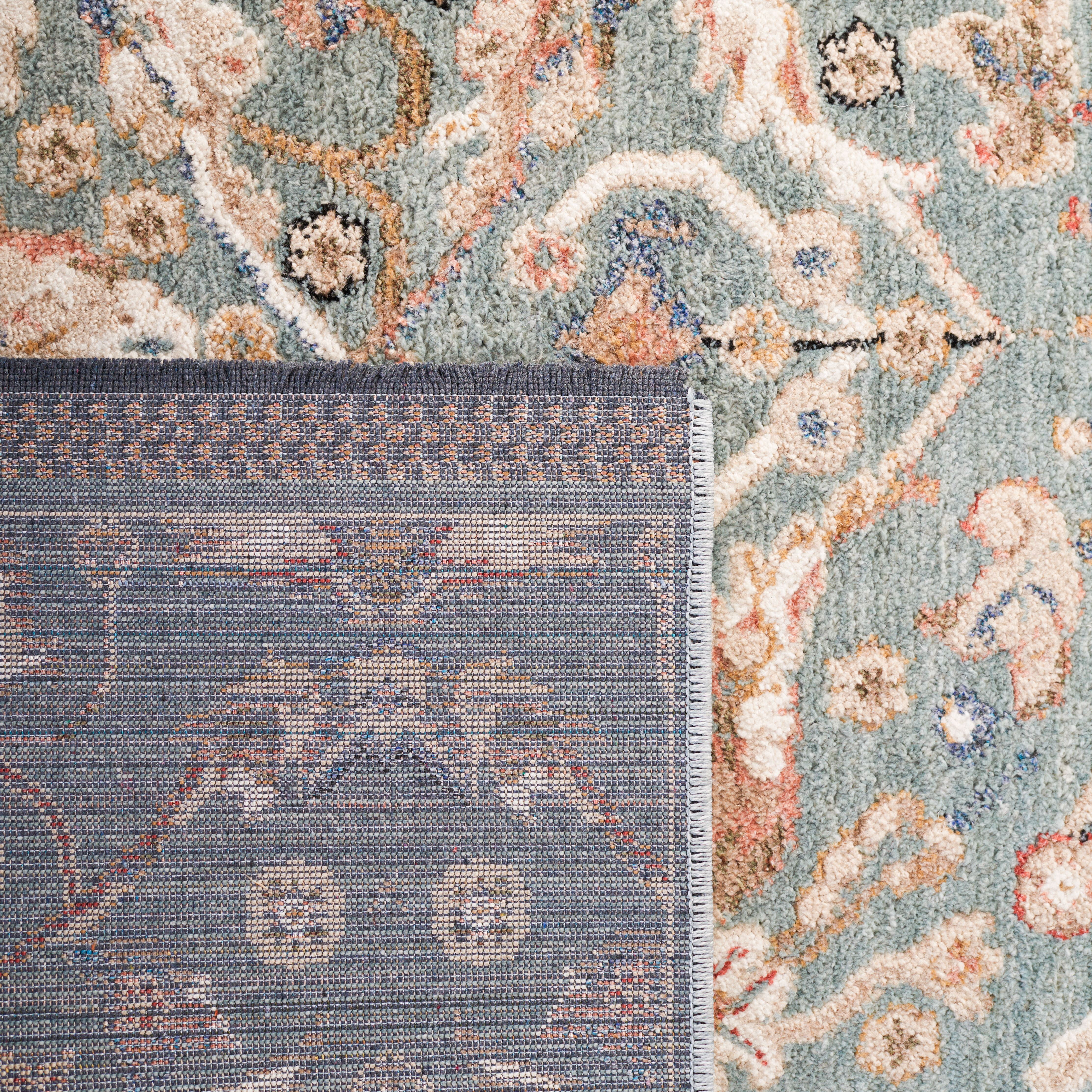 SAFAVIEH Vivaldi Petrina Abstract Area Rug, Navy/Rust, 8' x 10'