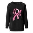 thumbnail image 5 of Sakmal Breast Cancer Awareness Womens Sweatshirts Black Graphic Cute Sweatshirts Fashion Fall Fashion Tops, 5 of 6