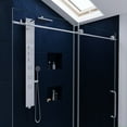 thumbnail image 4 of ANZZI Leon Series 60 in. by 76 in. Frameless Sliding Shower Door in Brushed Nickel, 4 of 10