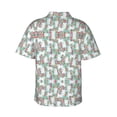 thumbnail image 3 of Samoyed Dogs Floral Dog Hawaiian Shirts For Men, Summer Short-Sleeve Relaxed-Fit Button-Down Shirts Xx-Large, 3 of 9