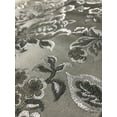 thumbnail image 4 of Decora Furnishings Luxurious Premium Jacquard Floral Design Furnishing Fabric for Upholstery, Window Treatments, Craft - Width 54 inches - Fabric by The Yard (Silver), 4 of 8