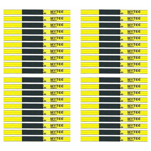 Cordura Strap Protectors for 3"–4" Ratchet & Winch Straps, 12" x 4" Black Slip-On Webbing Sleeves, Abrasion-Resistant Nylon Covers for Tie-Down & Cargo Securement - 40 Pack