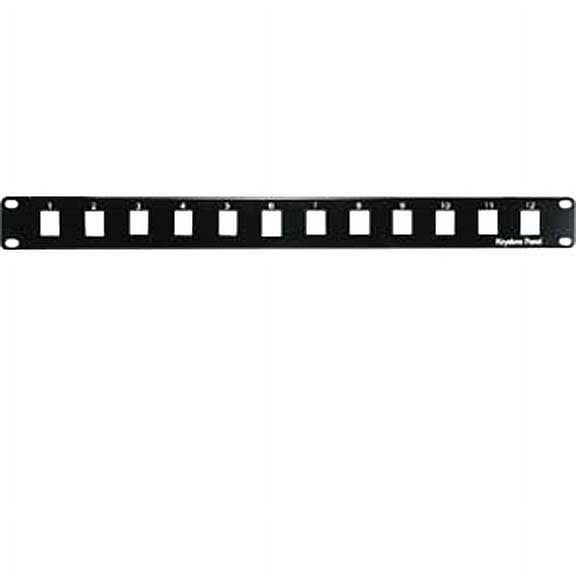 SF Cable 1U 19" 12-Port Blank Panel for Keystone Jack