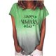 thumbnail image 1 of Camiseta de manga corta con estampado de San Patricio y cuello redondo para mujer, blusa suelta informal, Tops Fridja  gope4756, 1 of 5