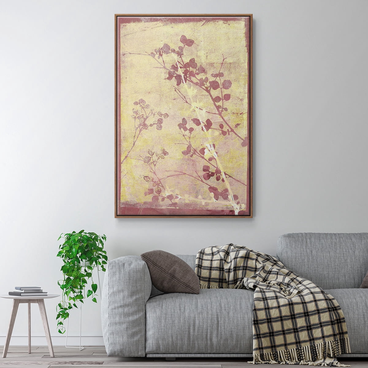 Boundless V Framed Premium Gallery Wrapped Canvas - Ready to Hang - 27 x 41 - Walnut Floating Frame