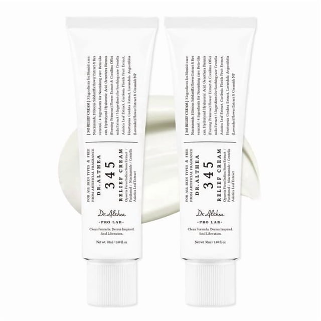 2Pack of Crema de alivio Dr. Althea 345 | Hidratante para la recuperación y el cuidado de imperfecciones con PDRN y niacinamida, para todo tipo de piel, 50 ml