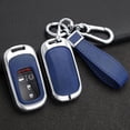 thumbnail image 3 of PU Leather 3/4/5 Button Key Fob Cover Fit for Honda Civic 2022 2023 2024 Accord HR-V Pilot CR-V Keyless Key Case with Keychain, 3 of 7