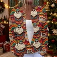 thumbnail image 2 of Christmas Sweaters for Women Plus Size Christmas Cardigan Long Sleeve Casual Print Button Down Knit Coat, 2 of 5