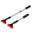 thumbnail image 2 of Snow Shovel For Automobiles, Multifunctional Glass Ice Cleaning Scraper With Aluminum Alloy Telescopic Rod, Serrated Ice Breaker & Soft Shovel Head, No Damage To Glass Body & Durable For Long Use, 2 of 9