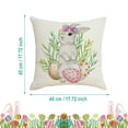 Travel Pillow Cases Easter Linen Case Cushion Printed Hugging Santa